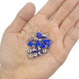 Premium Rhinestone Clasp Cup - 6MM | Royal Blue Diamond