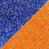 Miyuki Microcut Glass Beads Luster 1mm, Royal blue+Silver, 200 Grams