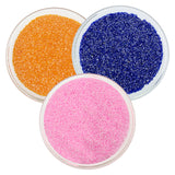 Miyuki Microcut Glass Beads Luster 1mm, Royal Blue+Beby Pink+Orange, 450 Grams