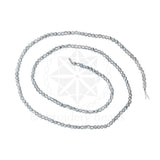 Crystal Bicone Round Beads Line | 2MM | Rainbow Montana 20 Lines | Per Line Approx 180 Pieces | Total Approx 3600 Pieces