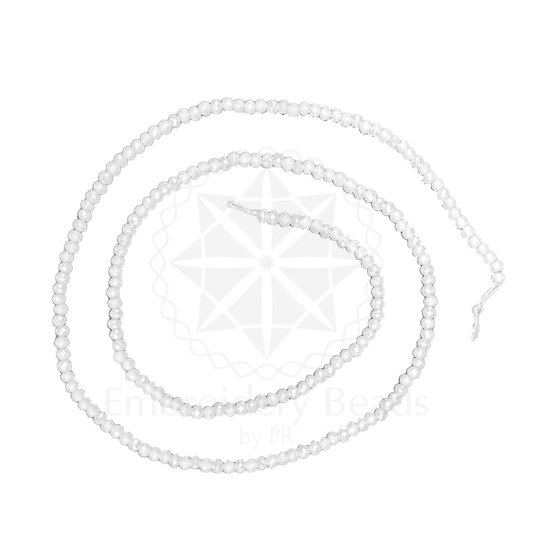 Crystal Bicone Round Beads Line | 2MM | Rainbow Montana 20 Lines | Per Line Approx 180 Pieces | Total Approx 3600 Pieces