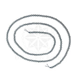 Crystal Bicone Round Beads Line | 2MM | Black Diamond 20 Lines | Per Line Approx 180 Pieces | Total Approx 3600 Pieces