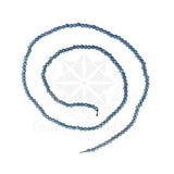 Crystal Bicone Round Beads Line | 2MM | Rainbow Grey 10 Lines | Per Line Approx 180 Pieces | Total Approx 1800 Pieces