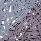 Sword Shape Matte Sequins 34x5mm, 200 Grams - Dark Brown + Shadow Lime