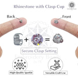 Premium Rhinestone Clasp Cup - 5MM | Silver