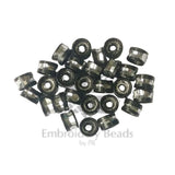 Ring Shape Cylindrical Beads Black