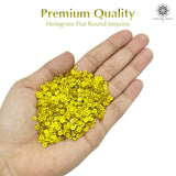 Hologram Flat Round Sequins 3mm - Buttercup