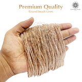 Crystal Bicone Round Beads Line | 2MM | Rainbow Light Brown 20 Lines | Per Line Approx 180 Pieces | Total Approx 3600 Pieces