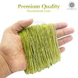 Crystal Bicone Round Beads Line | 2MM | Neon Green 20 Lines | Per Line Approx 180 Pieces | Total Approx 3600 Pieces