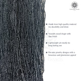 Crystal Bicone Round Beads Line | 2MM | Dark Navy 20 Lines | Per Line Approx 180 Pieces | Total Approx 3600 Pieces