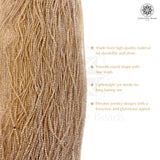 Crystal Bicone Round Beads Line | 2MM | Rainbow Light Brown 20 Lines | Per Line Approx 180 Pieces | Total Approx 3600 Pieces