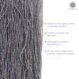Crystal Bicone Round Beads Line | 2MM | Rainbow Light Purple 20 Lines | Per Line Approx 180 Pieces | Total Approx 3600 Pieces