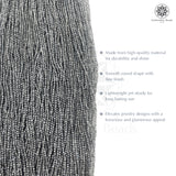 Crystal Bicone Round Beads Line | 2MM | Grey 20 Lines | Per Line Approx 180 Pieces | Total Approx 3600 Pieces
