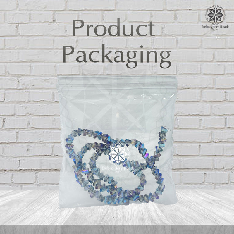 Crystal Bicone Triangle Beads Line | 4MM | Rainbow Grey 7 Lines | Per Line Approx 120 Pieces | Total Approx 840 Pieces