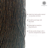 Crystal Bicone Round Beads Line | 2MM | Dark Brown 20 Lines | Per Line Approx 180 Pieces | Total Approx 3600 Pieces