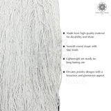 Crystal Bicone Round Beads Line | 2MM | White 20 Lines | Per Line Approx 180 Pieces | Total Approx 3600 Pieces