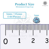Premium Rhinestone Clasp Cup - 5MM | Aquamarine