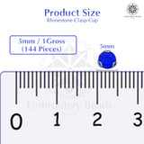 Premium Rhinestone Clasp Cup - 5MM | Royal Blue Diamond
