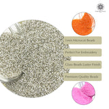 Miyuki Microcut Glass Beads Luster 1mm, Beby Pink+Orange+Silver, 450 Grams