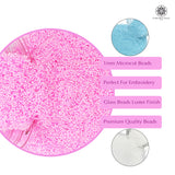 Miyuki Microcut Glass Beads Luster 1mm, Beby Pink+Sky Blue+White, 450 Grams