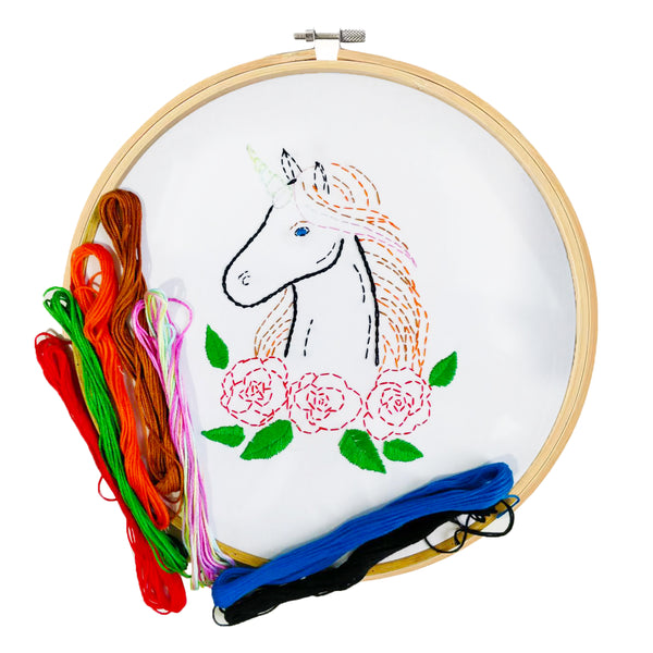DIY Embroidery kits Unicorn Face