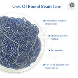 Crystal Bicone Round Beads Line | 2MM | Rainbow Montana 20 Lines | Per Line Approx 180 Pieces | Total Approx 3600 Pieces