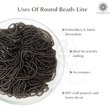 Crystal Bicone Round Beads Line | 2MM | Brown 12 Lines | Per Line Approx 180 Pieces | Total Approx 2160 Pieces