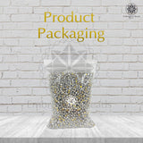 Premium Rhinestone Clasp Cup - 8MM | Golden Amber AB