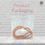 Crystal Bicone Triangle Beads Line | 4MM | Peach 5 Lines | Per Line Approx 120 Pieces | Total Approx 600 Pieces