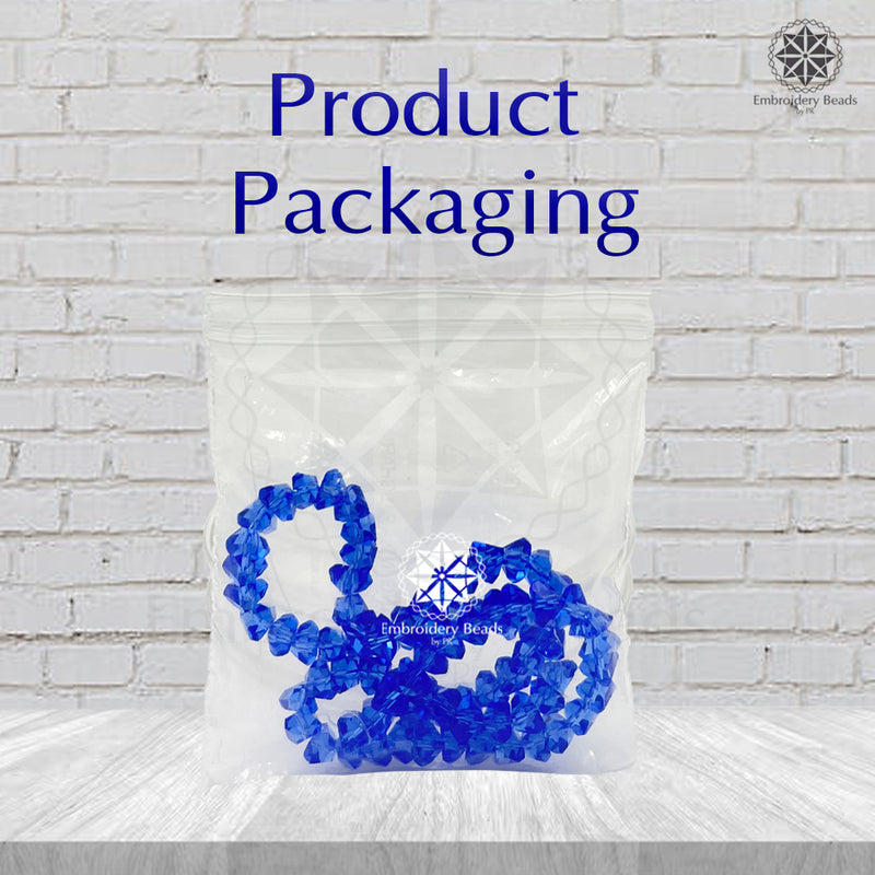 Crystal Bicone Triangle Beads Line | 6MM | Royal Blue 6 Lines | Per Line Approx 88 Pieces | Total Approx 528 Pieces