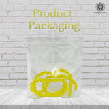 Crystal Bicone Triangle Beads Line | 6MM | Yellow 5 Lines | Per Line Approx 88 Pieces | Total Approx 440 Pieces