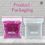Miyuki Microcut Glass Beads Luster 1mm, Rainbow pink+White, 200 Grams