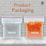 Miyuki Microcut Glass Beads Luster 1mm, Orange+White, 200 Grams