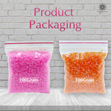 Miyuki Microcut Glass Beads Luster 1mm, Orange+Baby Pink, 200 Grams