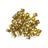 Ring Shape Cylindrical Beads Gold