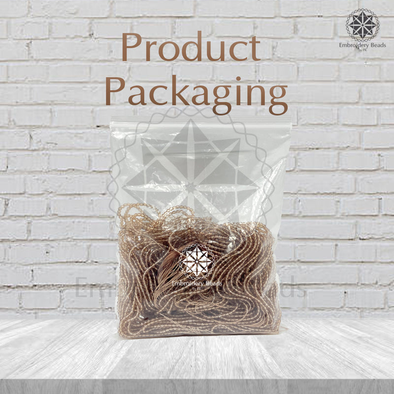 Crystal Bicone Round Beads Line | 2MM | Light Brown 12 Lines | Per Line Approx 180 Pieces | Total Approx 2160 Pieces