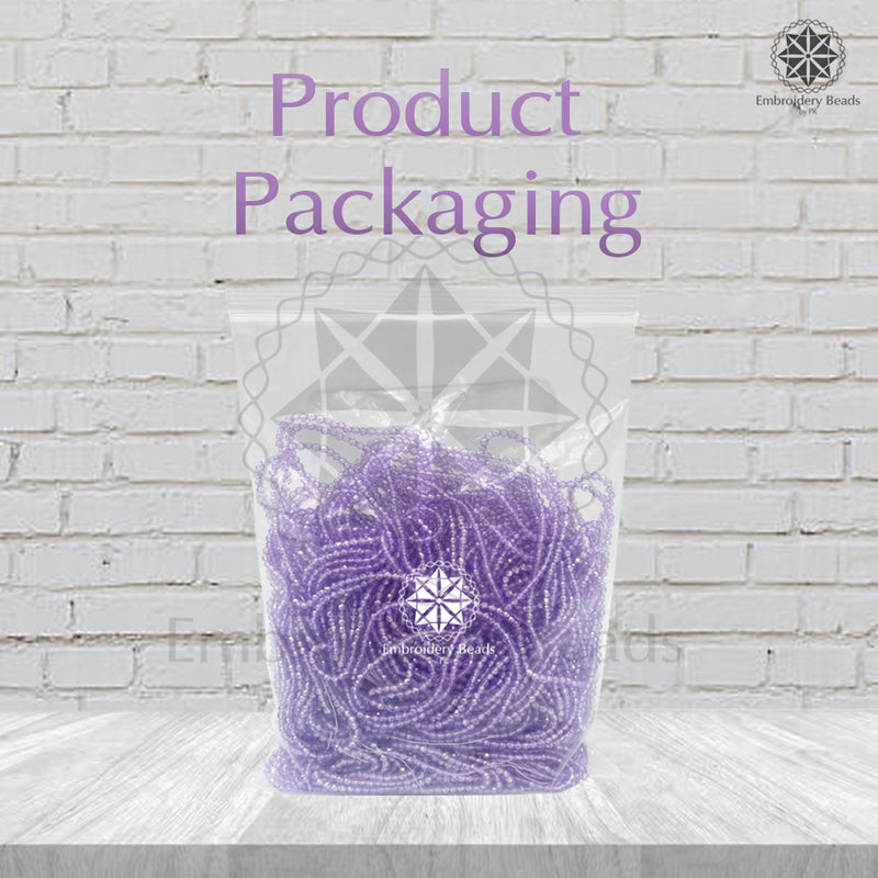 Crystal Bicone Round Beads Line | 2MM | Light Purple 10 Lines | Per Line Approx 180 Pieces | Total Approx 1800 Pieces