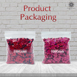 Hologram Flat Round Sequins 3mm, 200 Grams - Light Pink + Dark Red