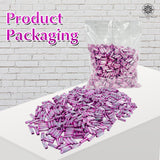 Twisted Metallic Cylinder Shape Beads 10mm, Pink (100 Pieces)