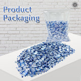 Twisted Metallic Cylinder Shape Beads 10mm, Dark Blue (100 Pieces) Making Embroidery Craft DIY Work Jewellery