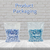 Twisted Metallic Cylinder Shape Beads Mix 10mm, Blue+Dark Blue (200 Pieces)