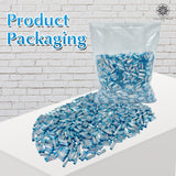 Twisted Metallic Cylinder Shape Beads 10mm, Blue (100 Pieces)