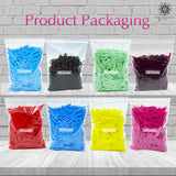 Sword Shape Flat Opaque Sequins 34x5mm - 400 Grams - Orange+Bright Yellow+Pink+Magenta+Sky Blue+Blue+Mehndi Green+Pastel Green