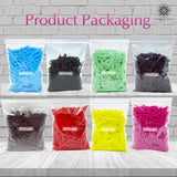 Sword Shape Flat Opaque Sequins 34x5mm - 400 Grams - Orange+Bright Yellow+Coffee+Brown+Mehndi Green+Pastel Green+Sky Blue+Pink