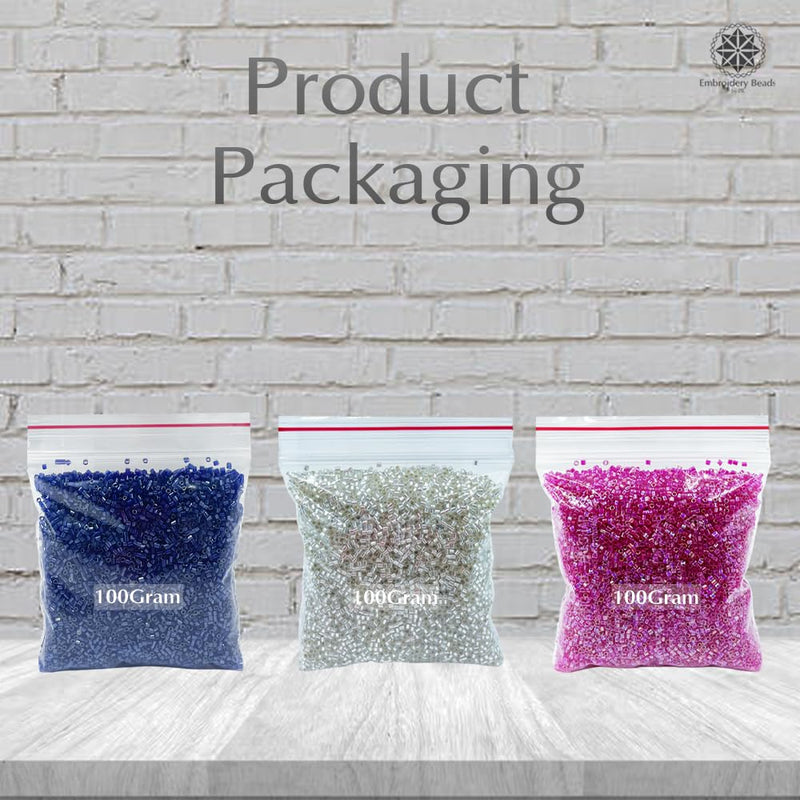 Miyuki Microcut Glass Beads Luster 1mm, Royal Blue+Silver+Rembo Pink, 300 Grams