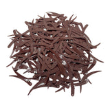 Sword Shape Flat Opaque Sequins 34x5mm, 100 Grams - Brown
