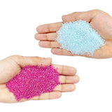 Miyuki Microcut Glass Beads Luster 1mm, Orange+Baby Pink, 200 Grams