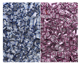 Embroidery Beads, Twisted Metallic Cylinder Shape Beads Mix 10mm, Blue+Dark Blue (200 Pieces) Making Embroidery Craft DIY Work Jewellery, Necklace, Bracelet, Single Hole Metallic Cylinder Shape Beads