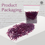 Sword Shape Flat Opaque Sequins 34x5mm, 100 Grams - Magenta
