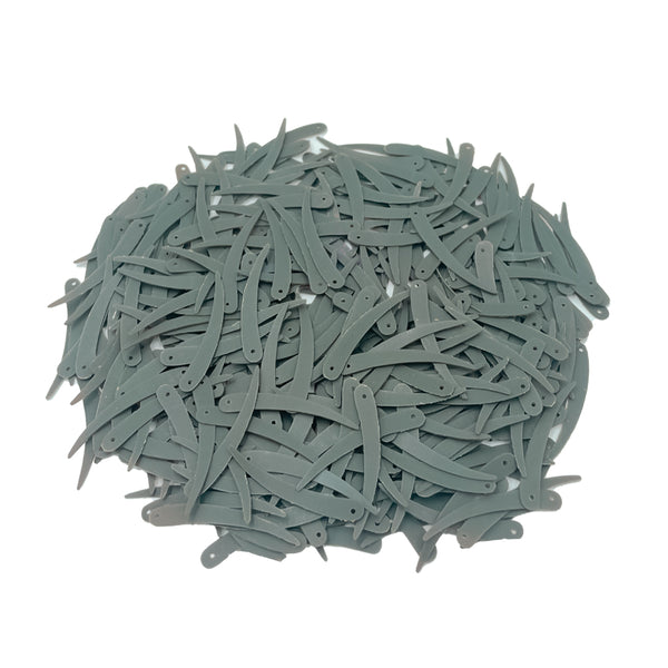 Sword Shape Flat Matte Sequins 34x5mm, 100 Grams - Olive Night